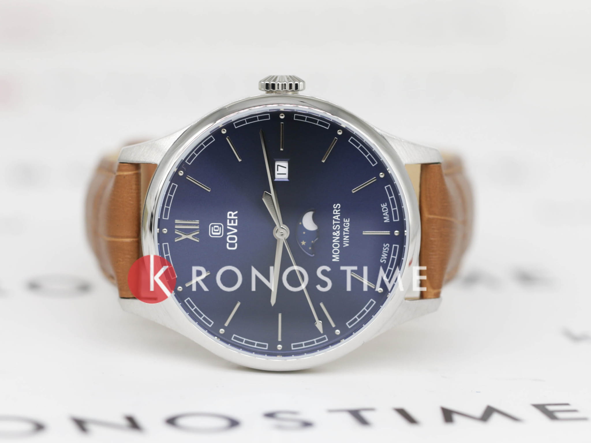 Cover Cover Chapman CO202.03,  швейцария мужские часы на браслете кожаный боковой вид